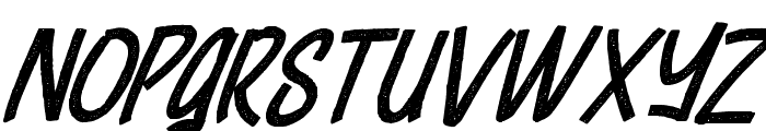 CheeselatteRust-Italic Font UPPERCASE