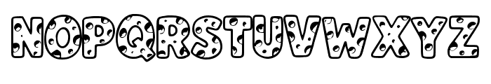 Cheesy By Squeeb Creati Regular Font UPPERCASE