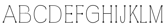 Chelina-Thin Font UPPERCASE