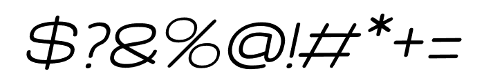 Chemelon Medium Italic Font OTHER CHARS
