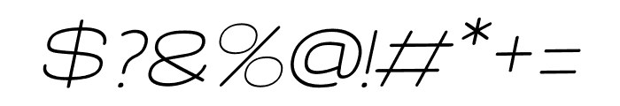 Chemelon Regular Italic Font OTHER CHARS