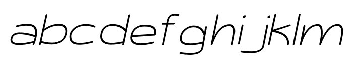 Chemelon Regular Italic Font LOWERCASE