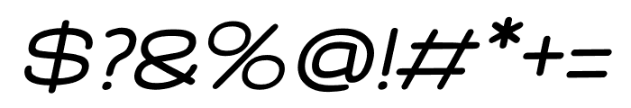 Chemelon Semi Bold Italic Font OTHER CHARS