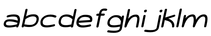 Chemelon Semi Bold Italic Font LOWERCASE