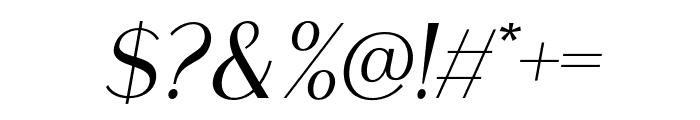 Chequers-Italic Font OTHER CHARS
