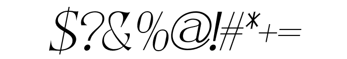 CheratyItalic-Regular Font OTHER CHARS