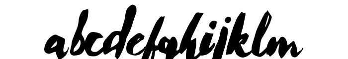 CherieBomb-Regular Font LOWERCASE