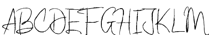 CherillRough Font UPPERCASE