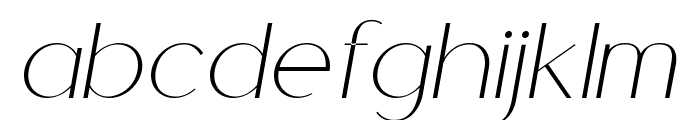 Cherla Italic Italic Font LOWERCASE