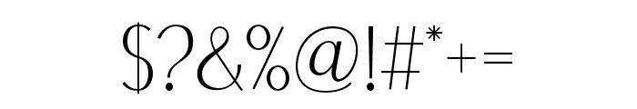 Cherona Font OTHER CHARS