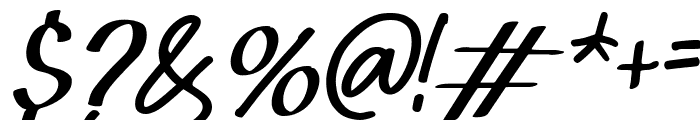 Cherry Dreamy Italic Font OTHER CHARS