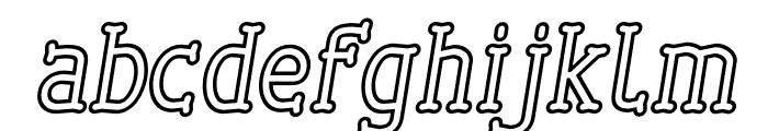 Cherrytha One Italic Font LOWERCASE