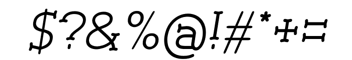 Cherrytha Three Italic Font OTHER CHARS