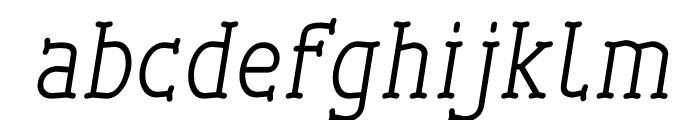 Cherrytha Three Italic Font LOWERCASE