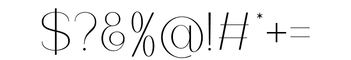 Chesalova Regular Font OTHER CHARS