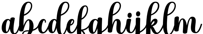 Chester Script Regular Font LOWERCASE