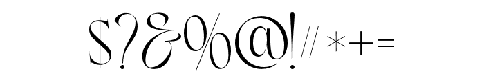 Chevani Regular Font OTHER CHARS