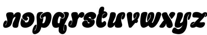 Chewy Geewy Italic Font LOWERCASE