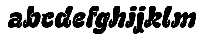 ChewyGeewy-Italic Font LOWERCASE