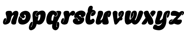 ChewyGeewy-Italic Font LOWERCASE