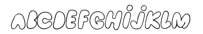 ChewyGummy-Regular Font UPPERCASE