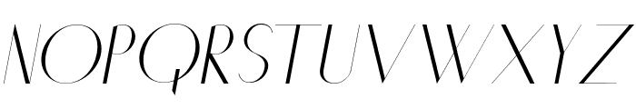 Chic Sans Serif Italic Font UPPERCASE