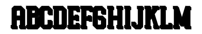 ChicagoShift-Extrude Font UPPERCASE