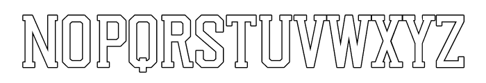 ChicagoShift-Outline Font LOWERCASE