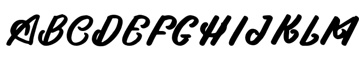 Chicken Curly Italic Font UPPERCASE