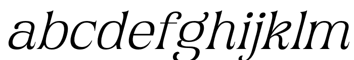 Chiefland-LightItalic Font LOWERCASE