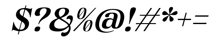 Chiefland Medium Italic Font OTHER CHARS