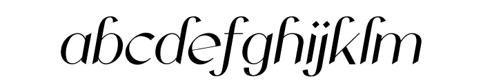 Chiffon Italic Font LOWERCASE