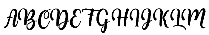 Chika Distort Regular Font UPPERCASE