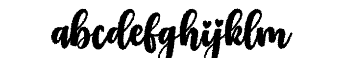 Chika Distort Regular Font LOWERCASE