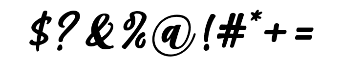 Chika Italic Regular Font OTHER CHARS
