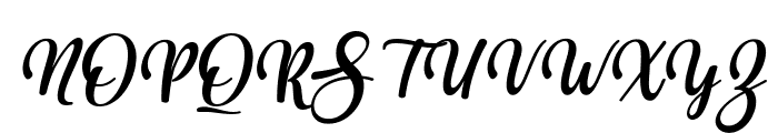 Chika Italic Regular Font UPPERCASE