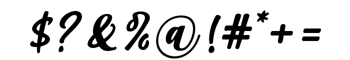 ChikaItalic-Regular Font OTHER CHARS