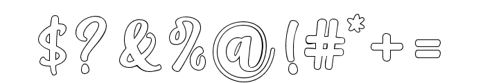 ChikaOutline-Regular Font OTHER CHARS
