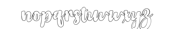 ChikaOutline-Regular Font LOWERCASE