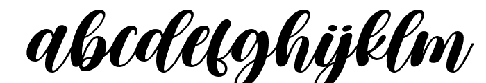 Childa-Italic Font LOWERCASE