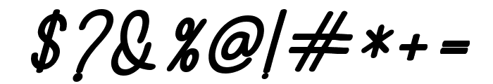 Childa Sans Bold Italic Font OTHER CHARS