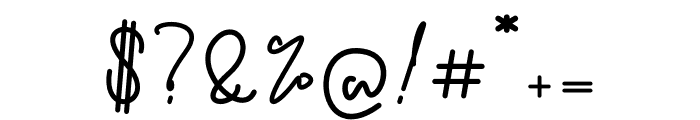 Childish Signature Font OTHER CHARS