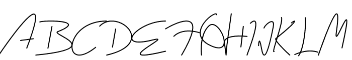 Childish Signature Font UPPERCASE
