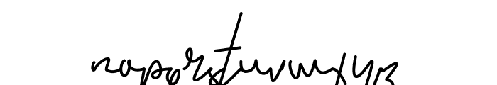 Childish Signature Font LOWERCASE
