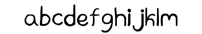 Childish Starry Font Regular Font LOWERCASE