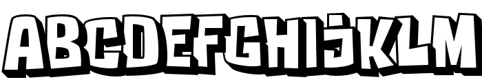 Childstone Extrude Regular Font UPPERCASE