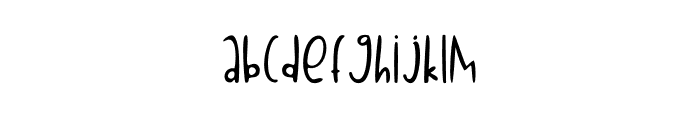 Chilkid Font LOWERCASE