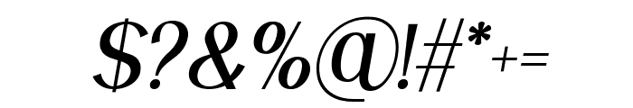 Chimon Italic Font OTHER CHARS