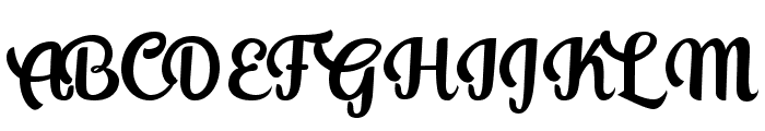Chinchilla Regular Font UPPERCASE