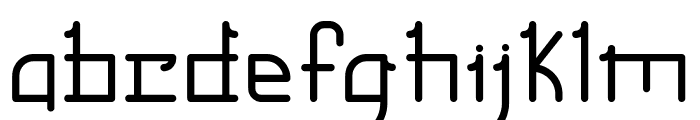 Chinese Monoline Regular Font LOWERCASE